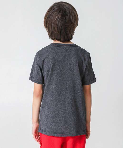 Camiseta Infantil Homem Aranha Marvel Tam 4 a 10 Cinza