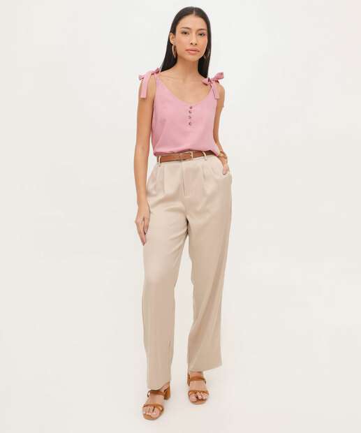 Calça Feminina Reta Alfaiataria Marisa