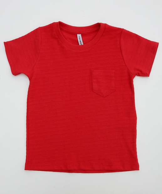 Image_Camiseta Infantil Textura Bolso MR Tam 1 a 3