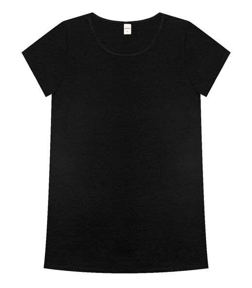 Blusa Básica Alongada Feminina Rovitex Preto