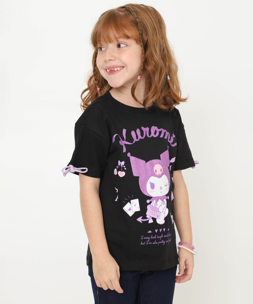Image_Blusa Infantil Hello Kitty Sanrio Tam 4 a 10 Preto