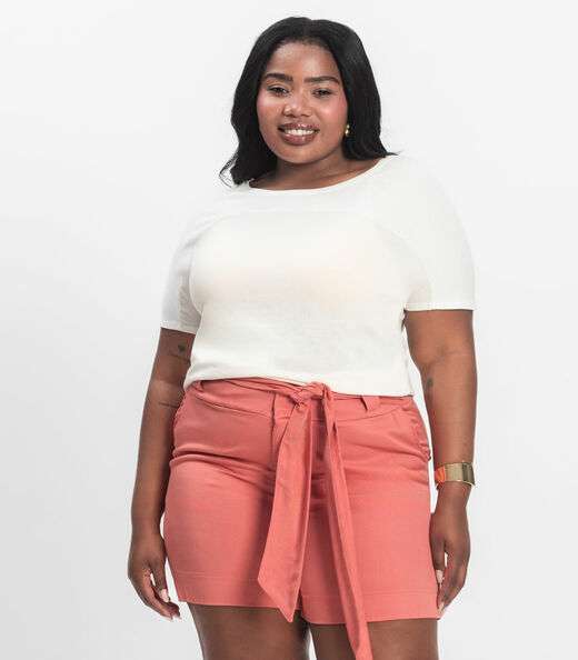 Image_Blusa Visco Tricot Plus Size Secret Glam Bege