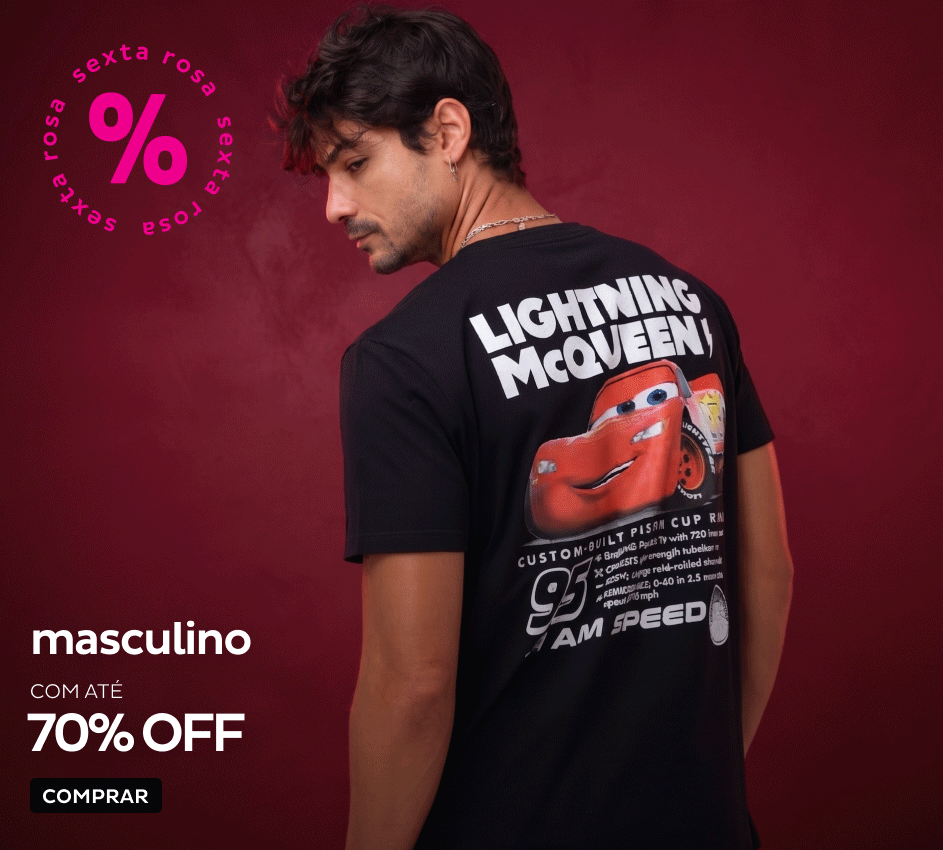 Masculino com até 70% OFF Masculino com até 70% OFF