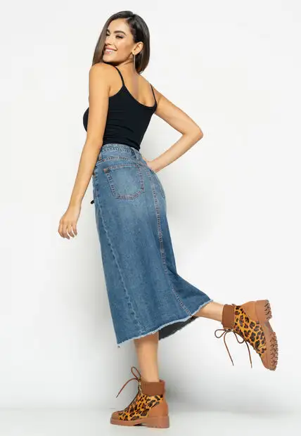 Cropped  Alça Fina Canelado Preto Salvatore Fashion