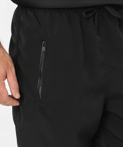 Bermuda Masculina Fitness Bolsos Zíper Marisa Preto