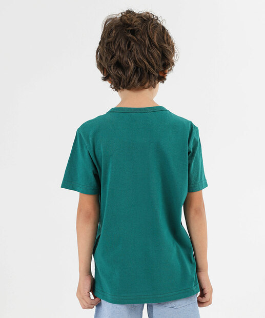 Camiseta Infantil Homem-Aranha Marvel Verde Tam 4 a 10