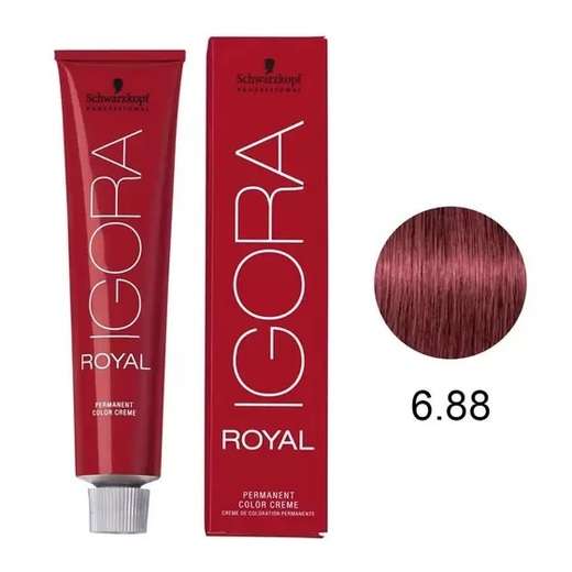 Coloração Schwarzkopf Igora Royal 60ml Cor:6-88 Louro Esc. Verm. Extra