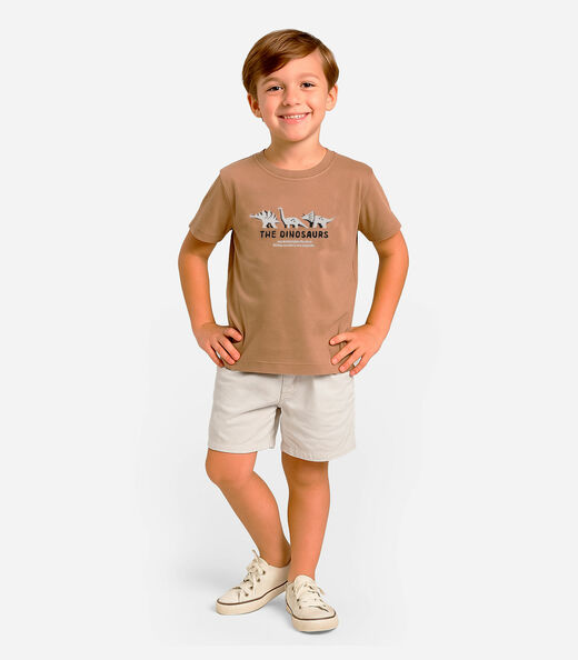Image_Conjunto Infantil Camiseta Com Bermuda Select Marrom