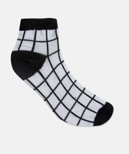 Kit 3 Pares Meias Soquete Feminina Estampadas Marisa