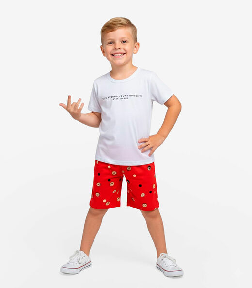 Image_Conjunto Infantil Camiseta e Bermuda Select Vermelho