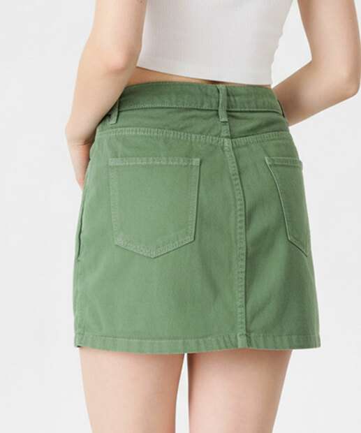 Saia Feminina Sarja Botões Marisa