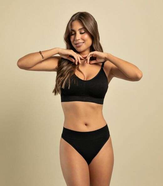 Image_Top Alça Fina Com Bojo Removível Basic Pro Preto