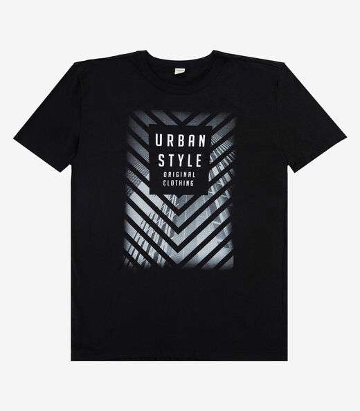 Camiseta Adulto Masculino em Meia Malha Rovitex Preto