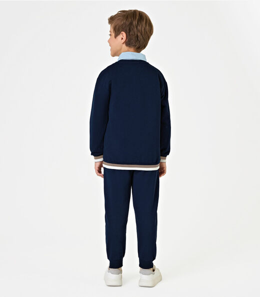 Conjunto Blusão com Calça Masculino Trick Nick Azul