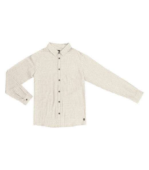 Image_Camisa Masculina Xadrez Diametro Bege