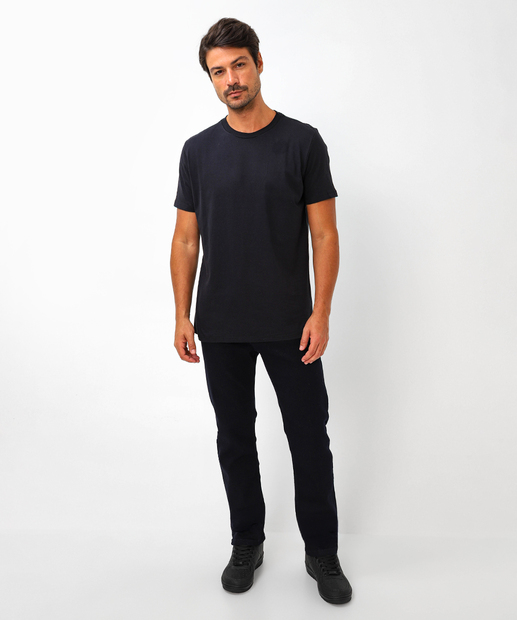 Camiseta Masculina Malha Premium Marisa Preta