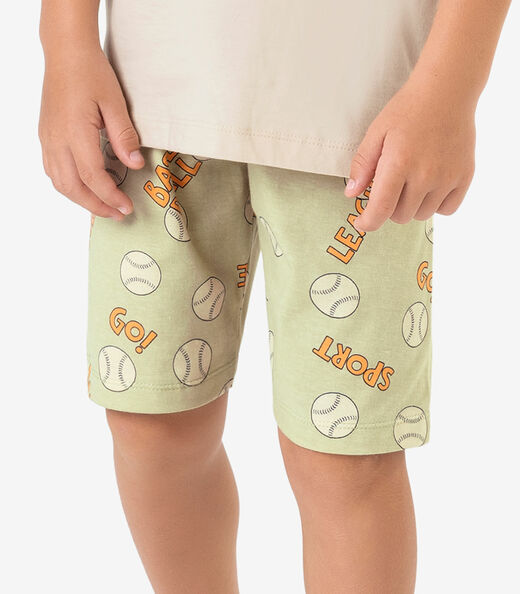 Pijama Meia Malha Rovi Kids Bege