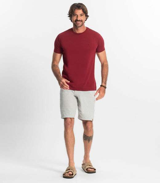 Camiseta Masculina Básica Select Vermelho