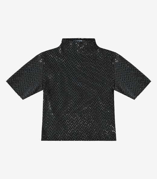 Blusa Lantejoula Feminina Minty Preto