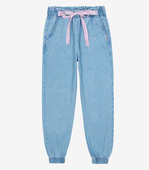 Calça Infantil Clochard Jeans Trick Nick Azul