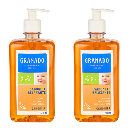 Image_Kit c/2 Sabonetes Líquido Bebê Camomila Granado 500ml