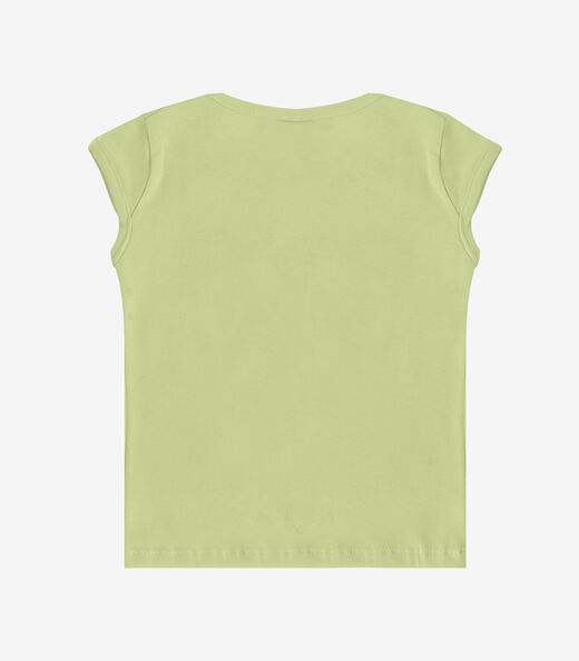 Blusa Infantil Menina Infinita Cor Amarelo