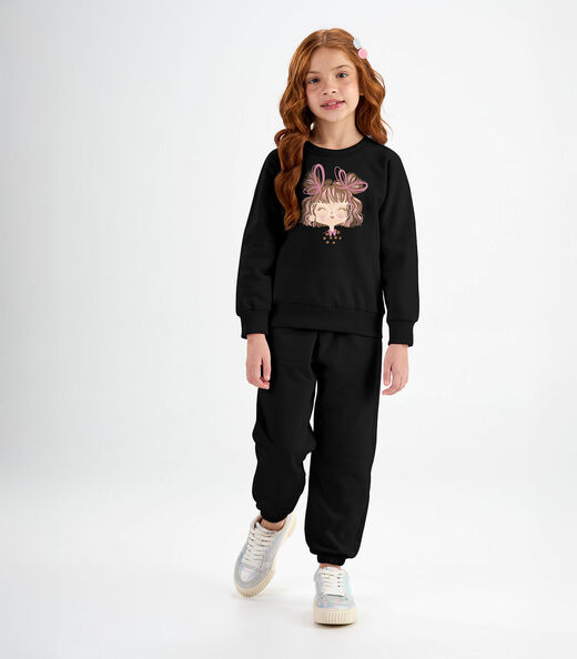 Image_Conjunto Blusão Com Calça Feminino Rovi Kids Preto