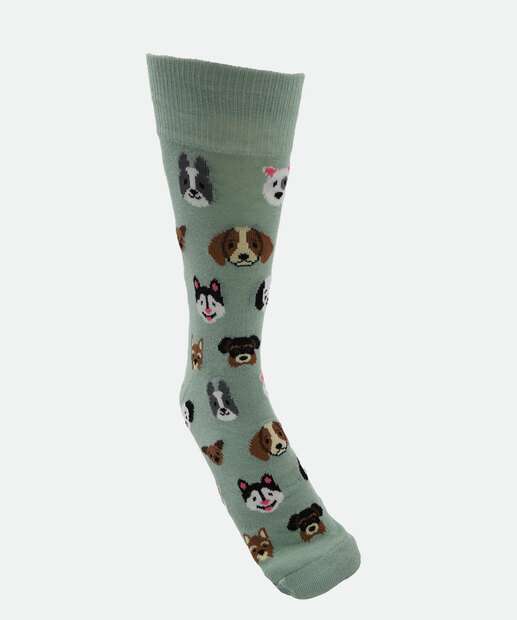 Image_Meia Masculina Cano Longo Cachorros Marisa Verde