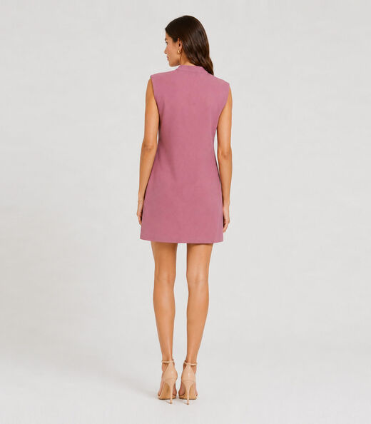 Vestido Feminino Gola Alta Select Roxo