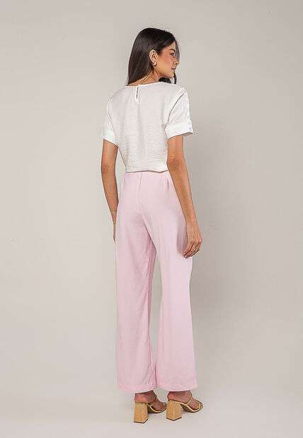 Blusa Alfaiataria Com Botões Na Manga Branco Salvatore