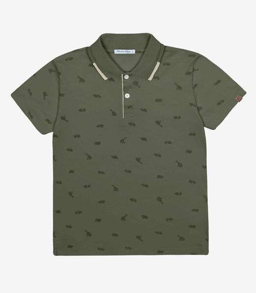 Polo Menino Cotton Trick Nick Verde