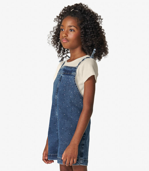 Conjunto Blusa com Jardineira Infantil Trick Nick Azul