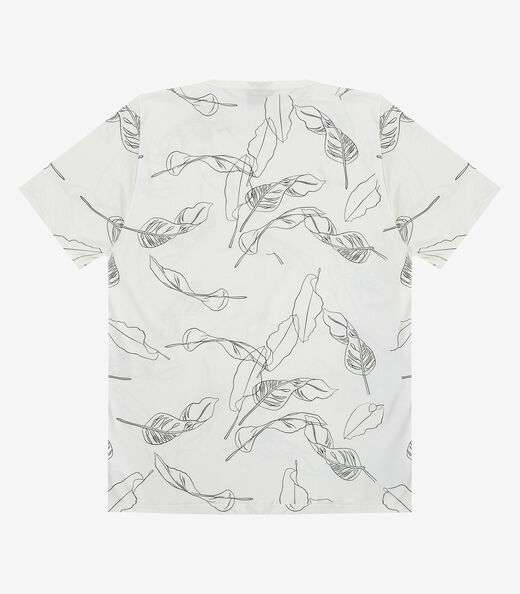 Camiseta Masculina Em Meia Malha Select Bege