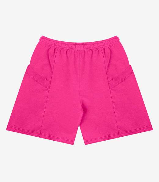 Shorts Feminino Moletinho Infinita Cor Rosa