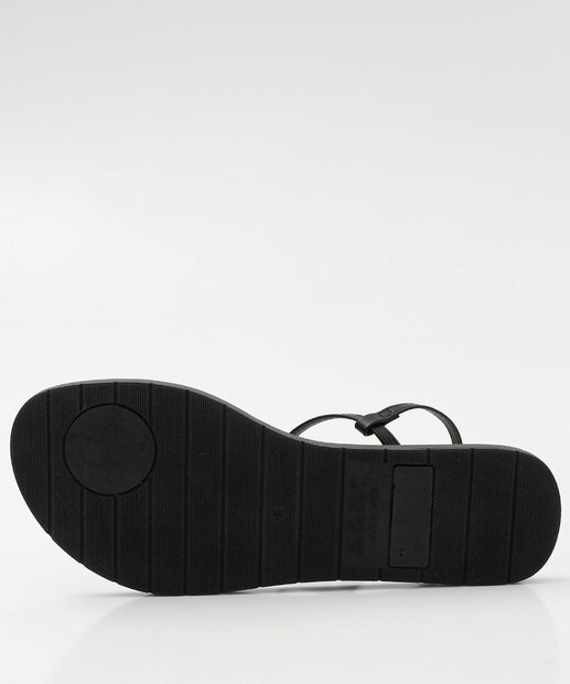 Sandália Feminina Rasteira Conchas Marisa Preto