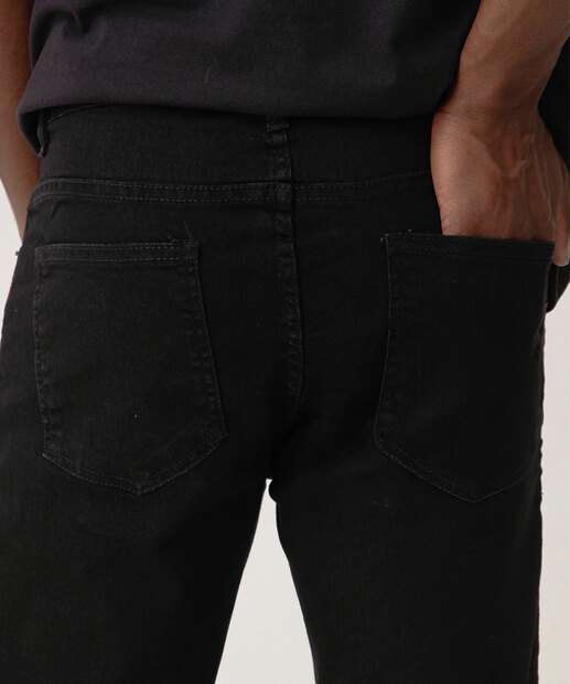 Calça Masculina Jeans Reta Bolsos MR