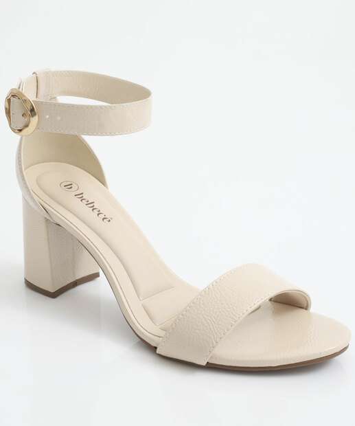 Image_Sandália Feminina Salto Grosso Verniz Bebecê Bege