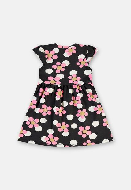 Vestido Manga Curta Infantil Cotton Up Baby