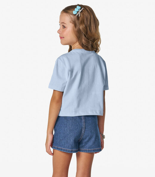Conjunto Infantil Blusa com Shorts Trick Nick Azul