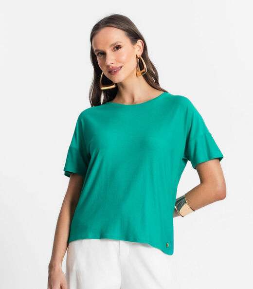 Blusa Feminina Em Viscose Endless Verde
