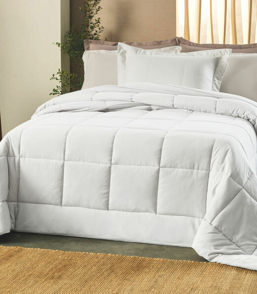 Edredom Soufflé Solteiro Matelassê Altenburg Branco