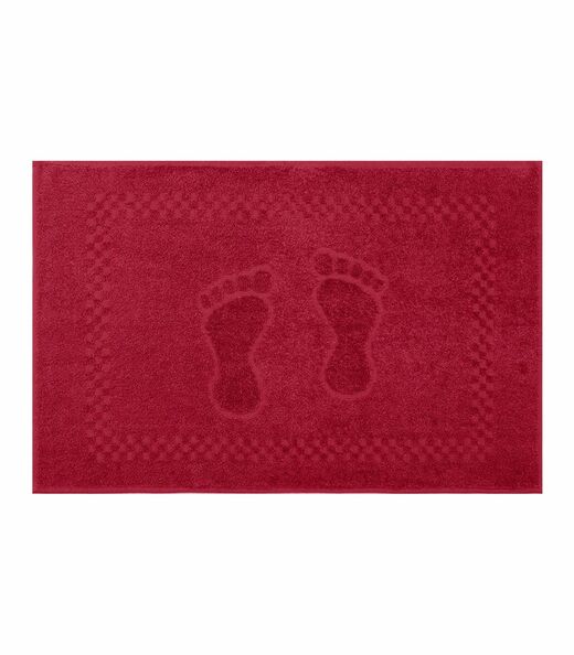 Image_Toalha De Piso Pezinho Em Jacquard Appel Vermelho
