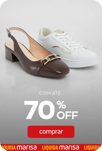 Calçados com até 70%