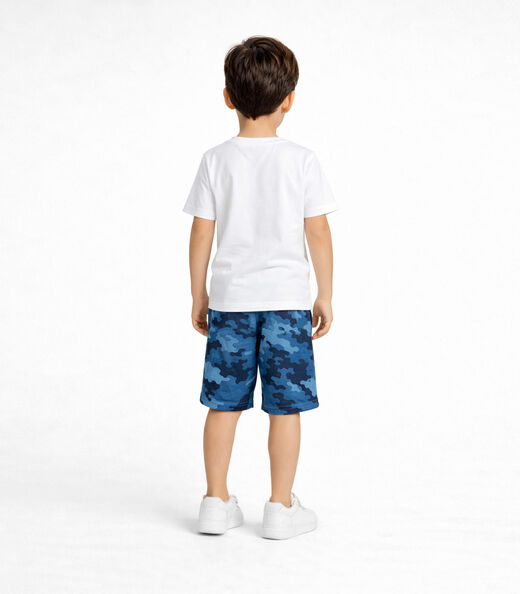 Conjunto Infantil Camiseta Com Bermuda Select Branco
