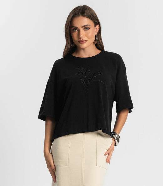 Image_Blusa Feminina Com Bordado Endless Preto