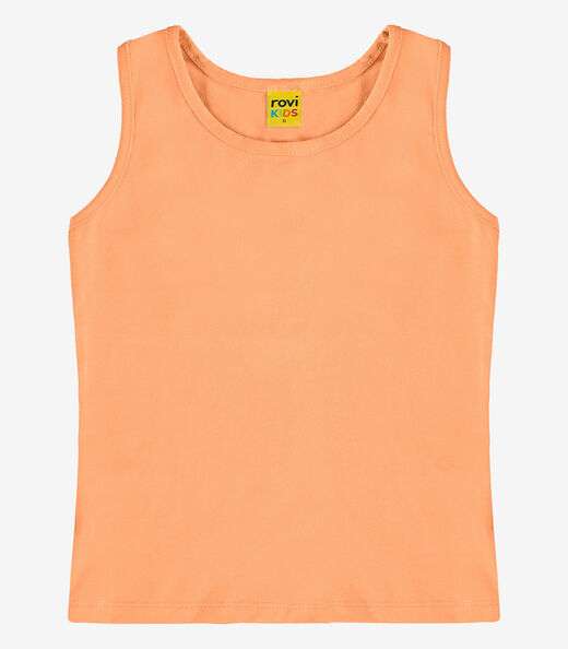 Regata Básica Infantil Feminina Rovi Kids Laranja