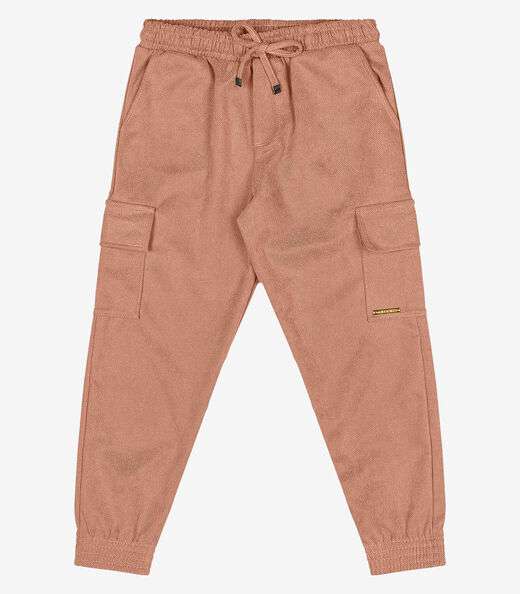 Calça Infantil Feminino Jogger Trick Nick Marrom