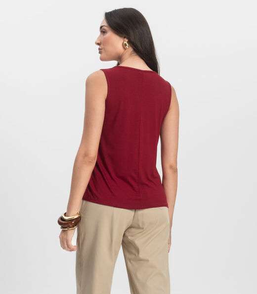Blusa Feminina Lisa Infinita Cor Vermelho