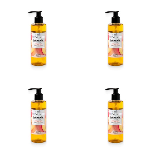 Image_Kit c/4 Sabonetes Líquido Facial Corporal Muriel Skin Pêssego 200ml