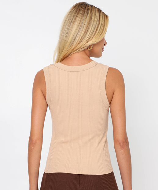 Blusa Regata Feminina Canelada Marisa